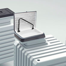 Hatch cover and handrail